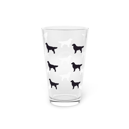 Golden Silhouette Drinking Glass