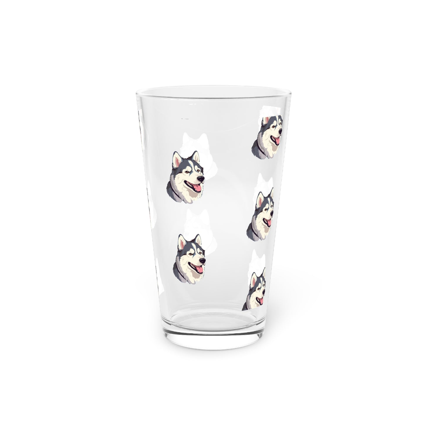 Malamute Head Drinking Glass