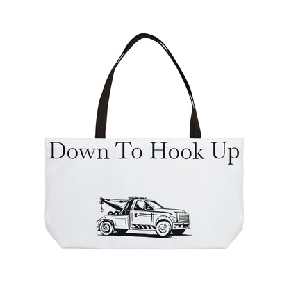 Down To Hook Up Weekender Tote Bag