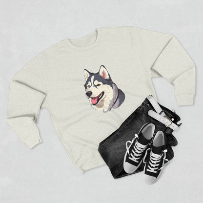Malamute Head Unisex Crewneck Sweatshirt