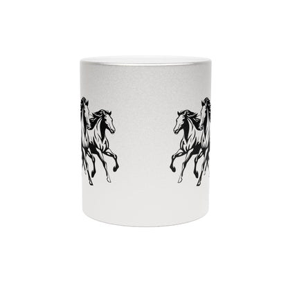 Horsin' Around Metallic Coffee Mug