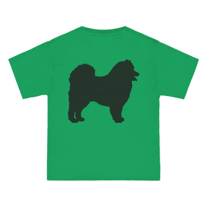 Samoyed Silhouette Men's Short-Sleeve Crewneck Tee
