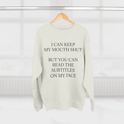 Subtitles Unisex Crewneck Sweatshirt