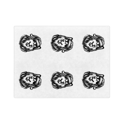 Santa Paws Malamute Velveteen Microfiber Blanket