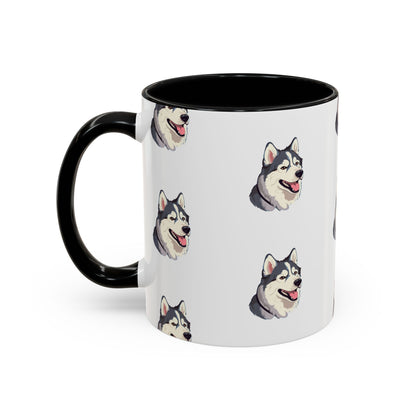 Malamute Head 2-Tone Coffee Mug