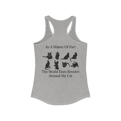 Matter Of Fact Cat Women's Racerback Tank