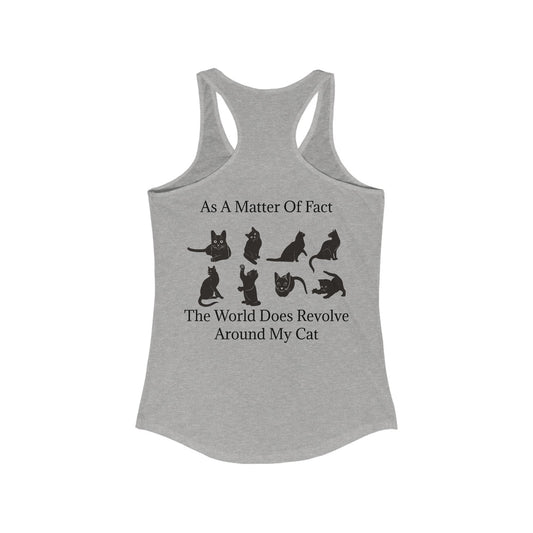 Matter Of Fact Cat Women's Racerback Tank