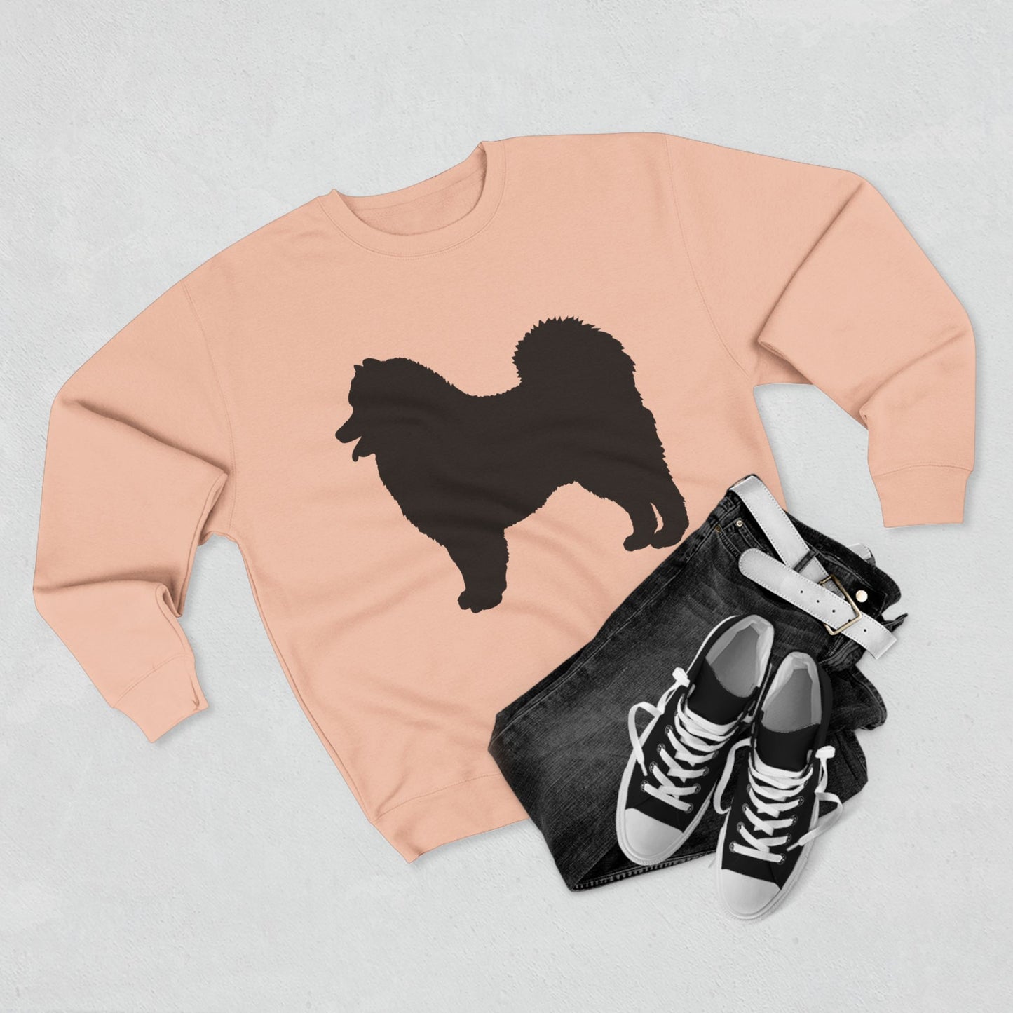 Samoyed Silhouette Unisex Crewneck Sweatshirt