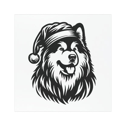 Santa Paws Malamute Indoor/Outdoor Magnet
