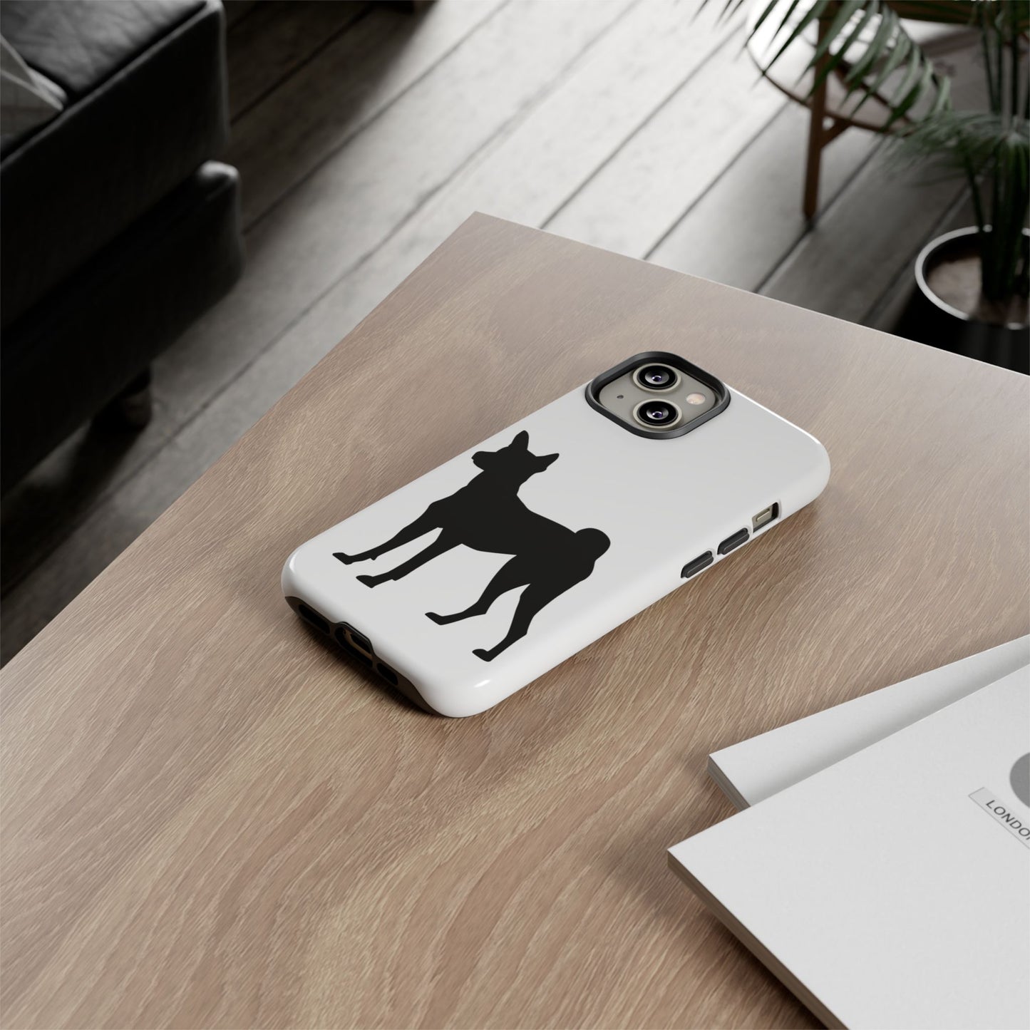 Basenji Silhouette iPhone Case
