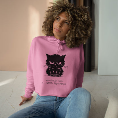 Kitten Me Women's Crop Hoodie