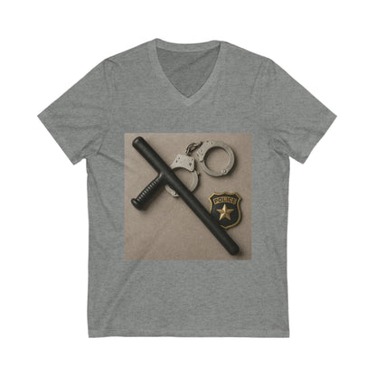 Law Enforcement Appreciation Unisex Short Sleeve V-Neck Tee