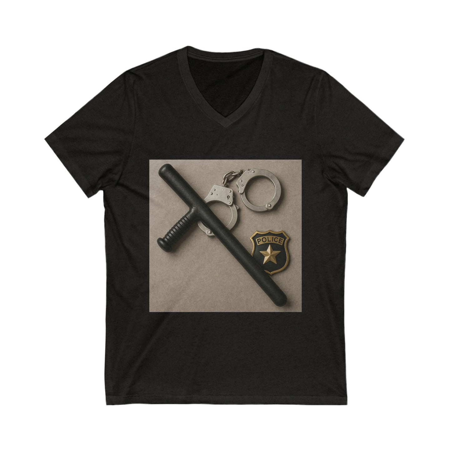 Law Enforcement Appreciation Unisex Short Sleeve V-Neck Tee