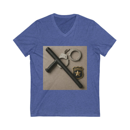 Law Enforcement Appreciation Unisex Short Sleeve V-Neck Tee