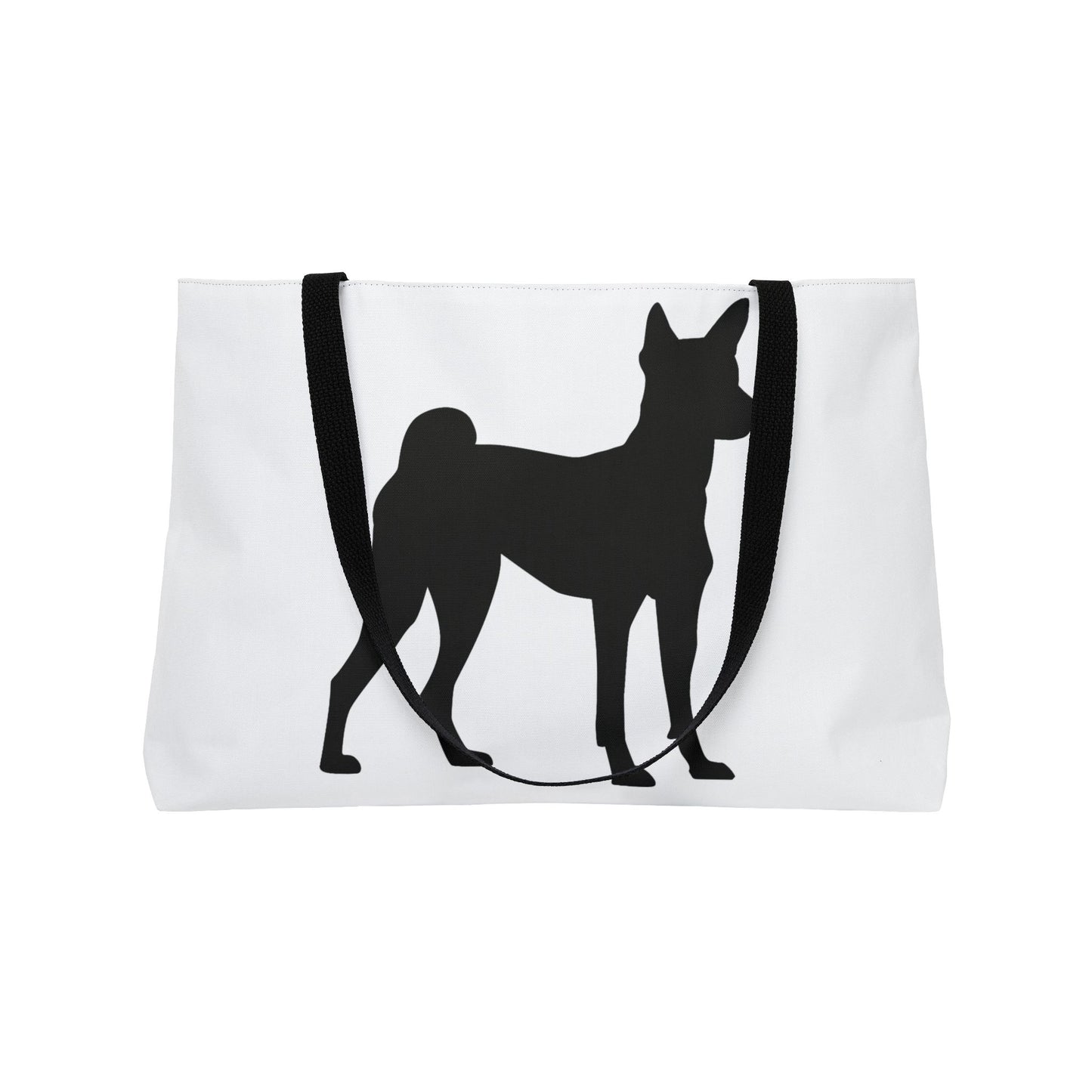 Basenji Silhouette Weekender Tote Bag