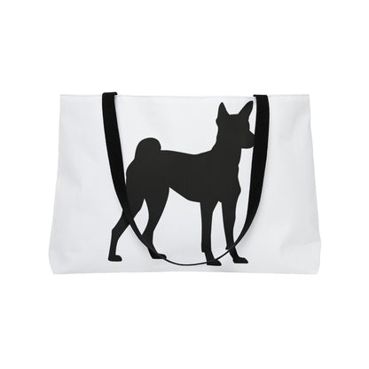 Basenji Silhouette Weekender Tote Bag