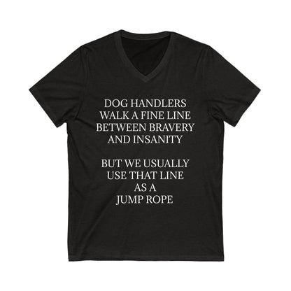 Jump Rope Unisex Short Sleeve V-Neck Tee