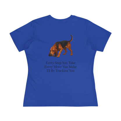 Tracking You Women's Short Sleeve Crewneck Tee