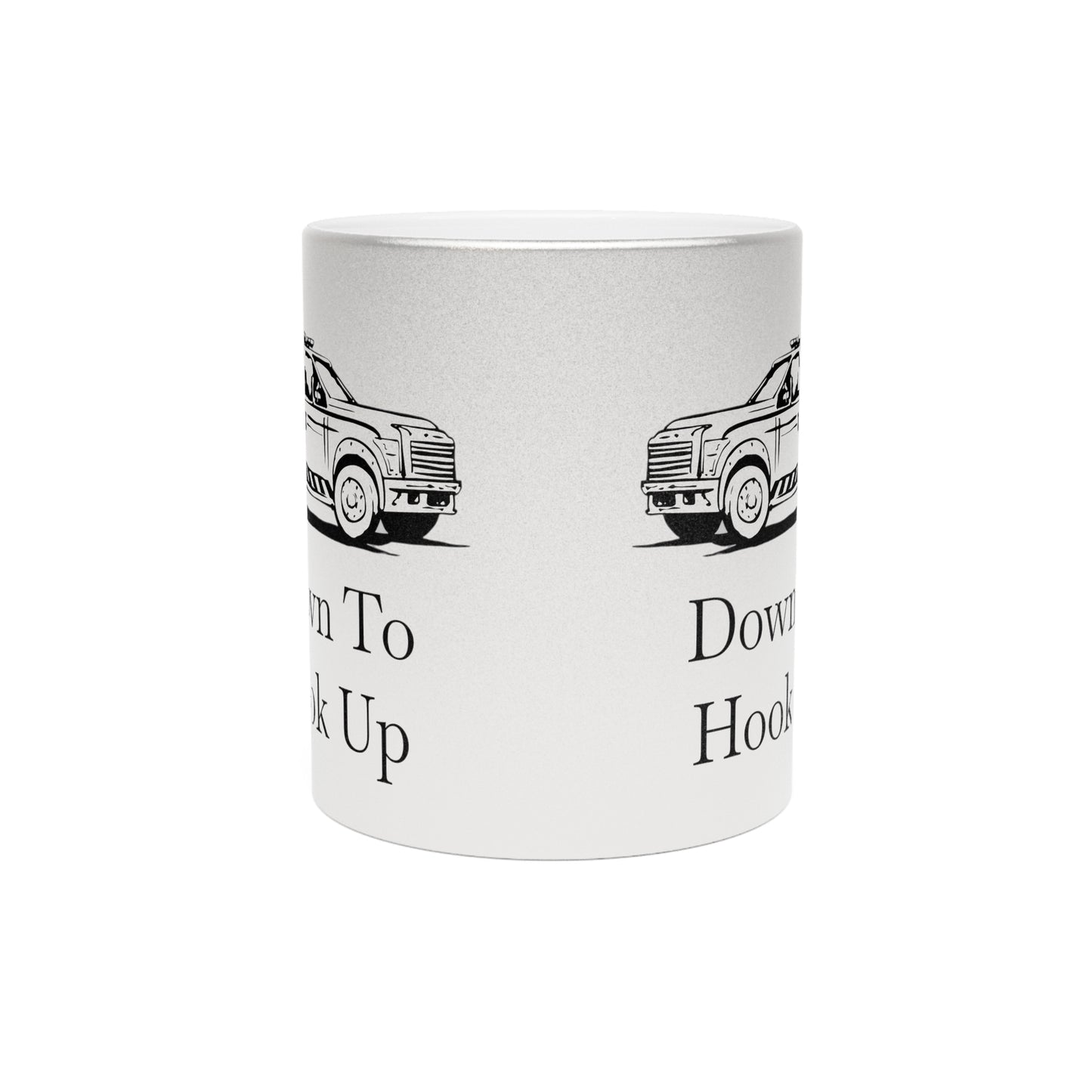 Down To Hook Up Metallic Coffee Mug