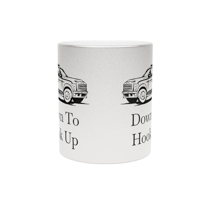 Down To Hook Up Metallic Coffee Mug