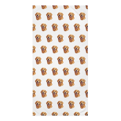 Golden Head Mink-Cotton  Beach Towel