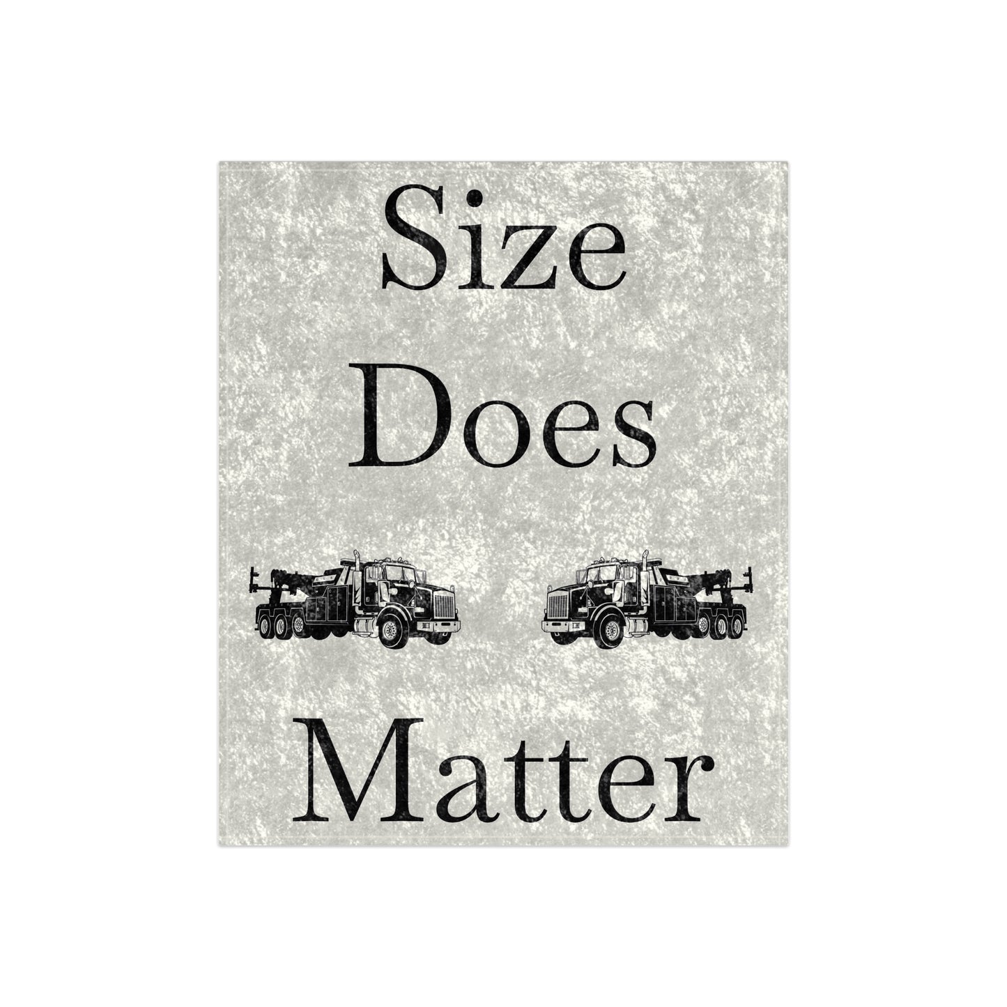 Size Does Matter Crushed Velvet Blanket