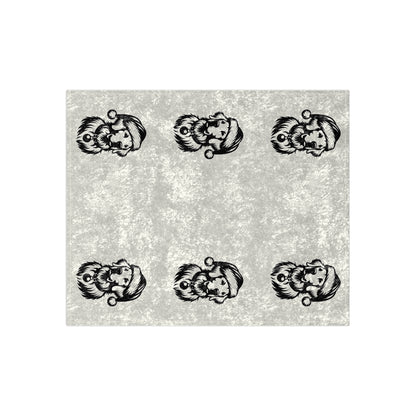 Santa Paws Golden Crushed Velvet Blanket