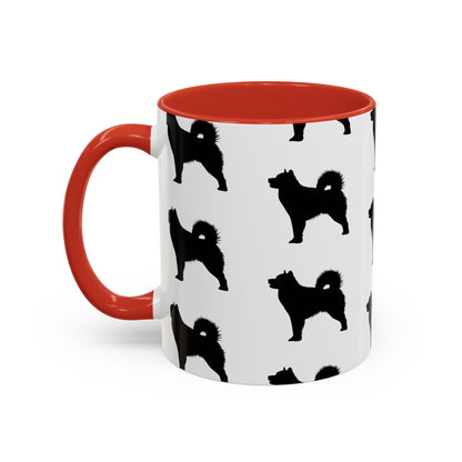 Malamute Silhouette 2-Tone Coffee Mug