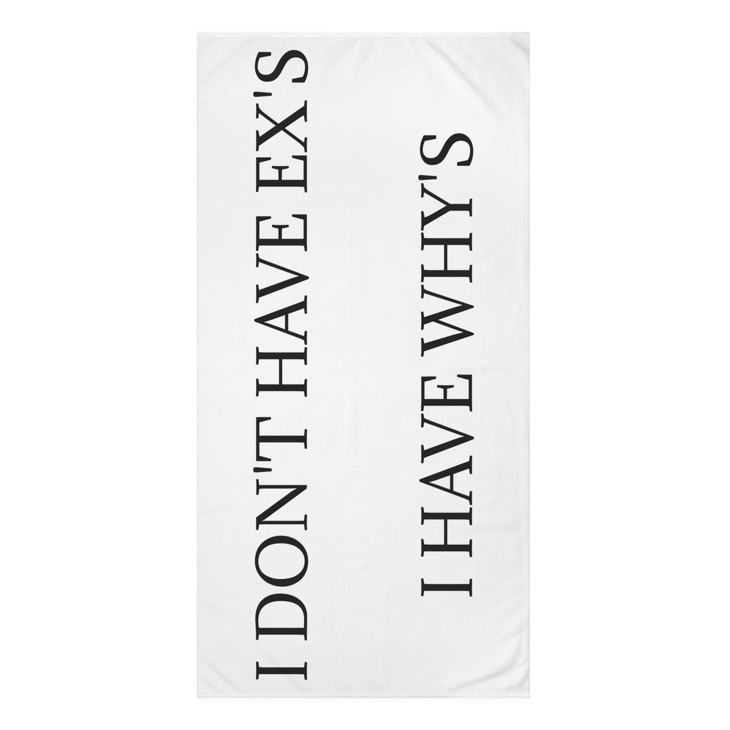 X's And Y's Mink-Cotton  Beach Towel