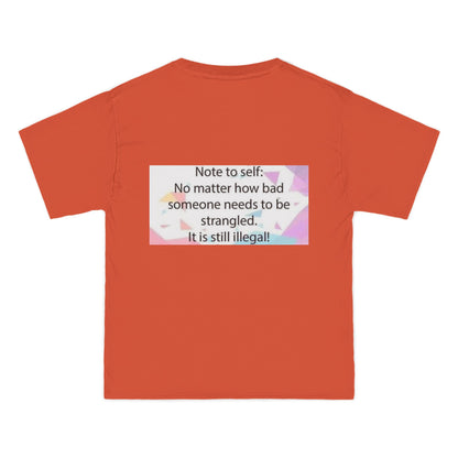 Note To Self Men's Short-Sleeve Crewneck Tee
