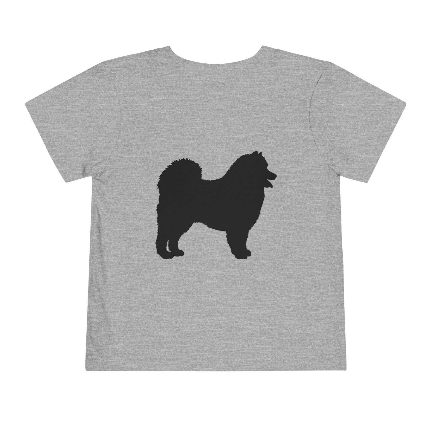 Samoyed Silhouette Toddler Unisex Short Sleeve Crewneck Tee