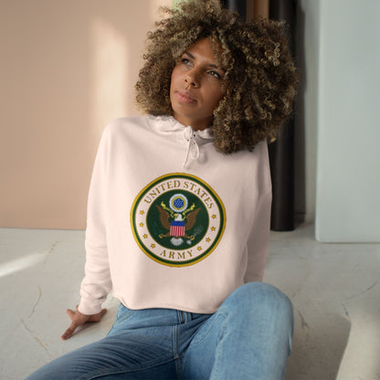 US Army Women's Crop Hoodie