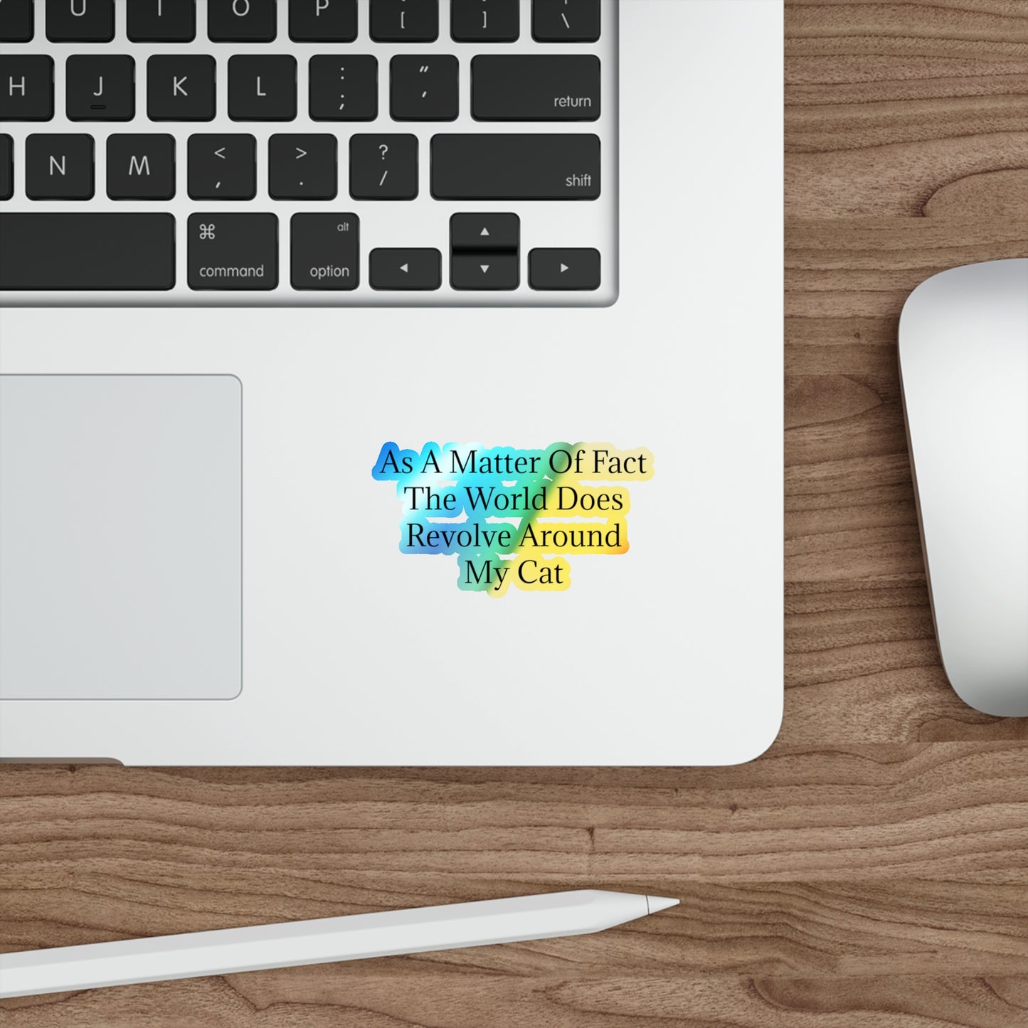 Matter Of Fact Cat Holographic Sticker
