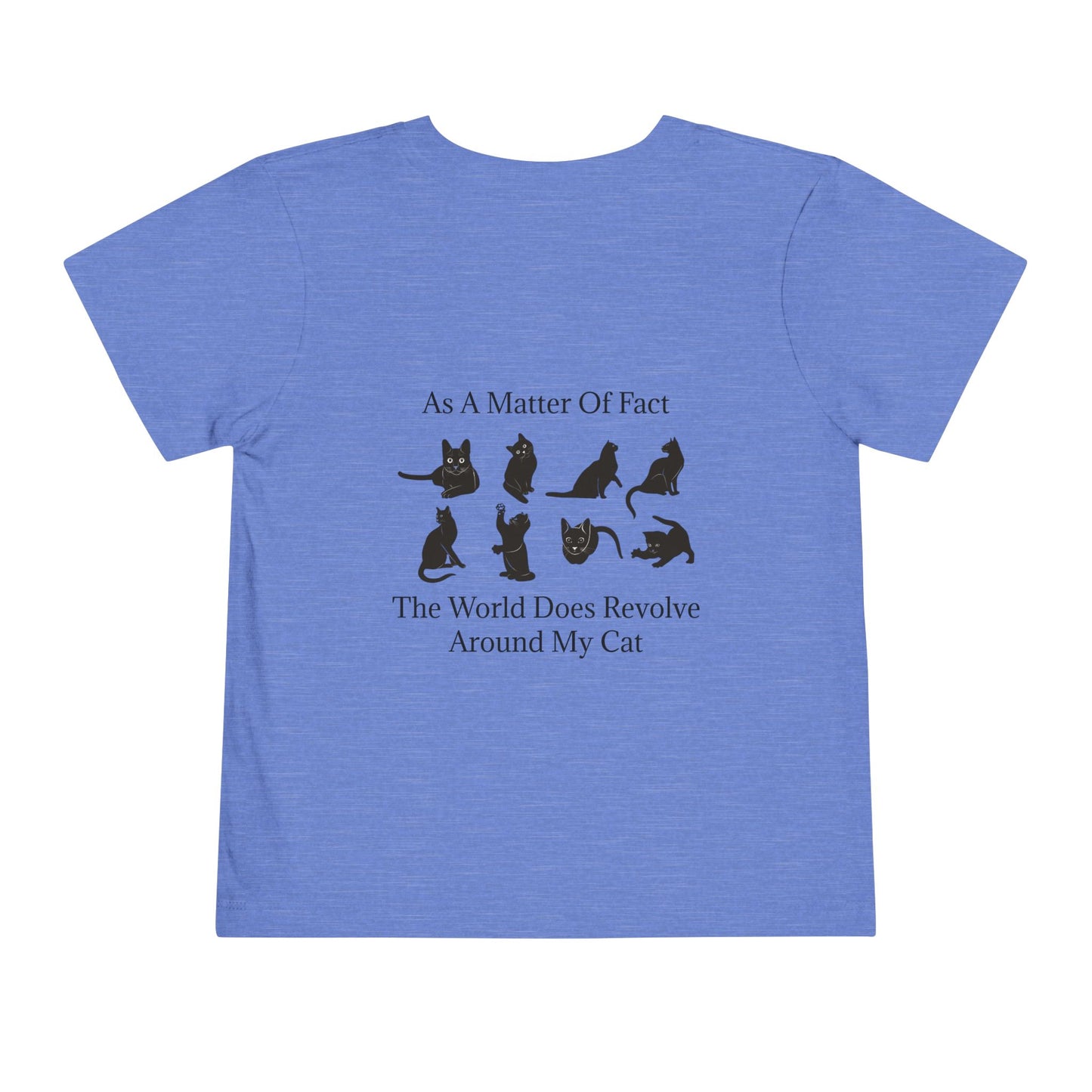 Matter Of Fact Cat Toddler Unisex Short Sleeve Crewneck Tee