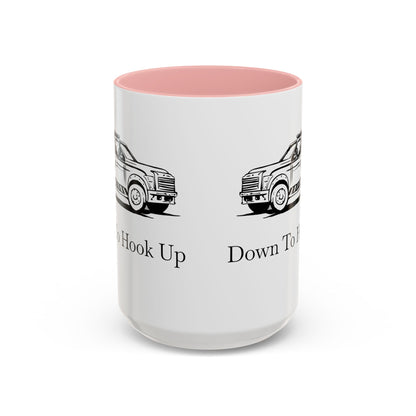 Down To Hook Up 2-Tone Coffee Mug