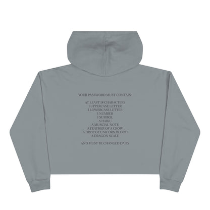 Password Women's Crop Hoodie