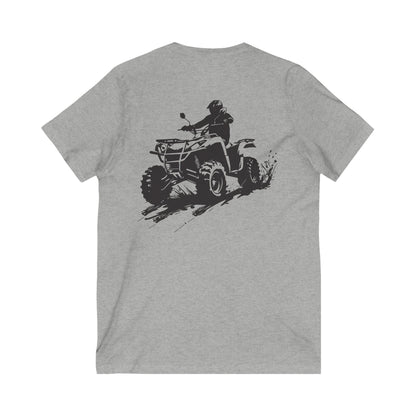 Slingin' Mud Quad Unisex Short Sleeve V-Neck Tee