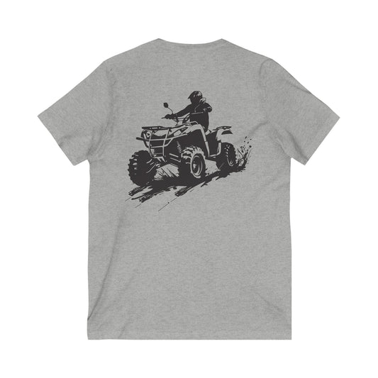 Slingin' Mud Quad Unisex Short Sleeve V-Neck Tee