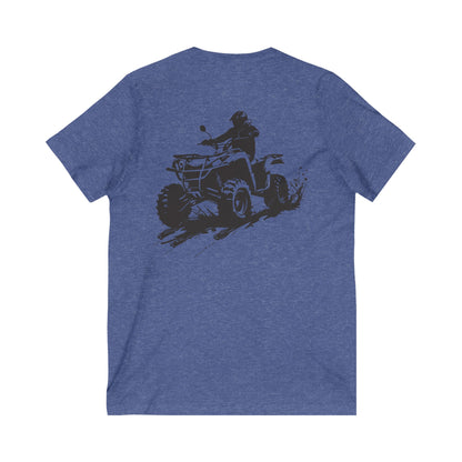 Slingin' Mud Quad Unisex Short Sleeve V-Neck Tee