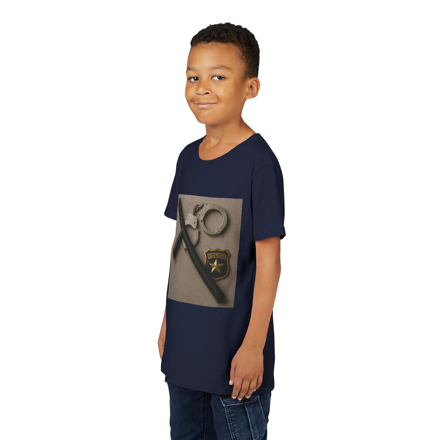 Law Enforcement Appreciation Youth Unisex Short Sleeve Crewneck Tee