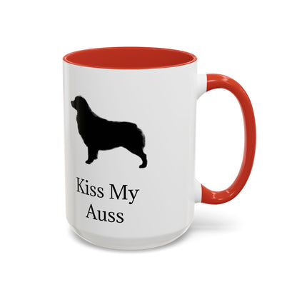 Kiss My Auss 2-Tone Coffee Mug