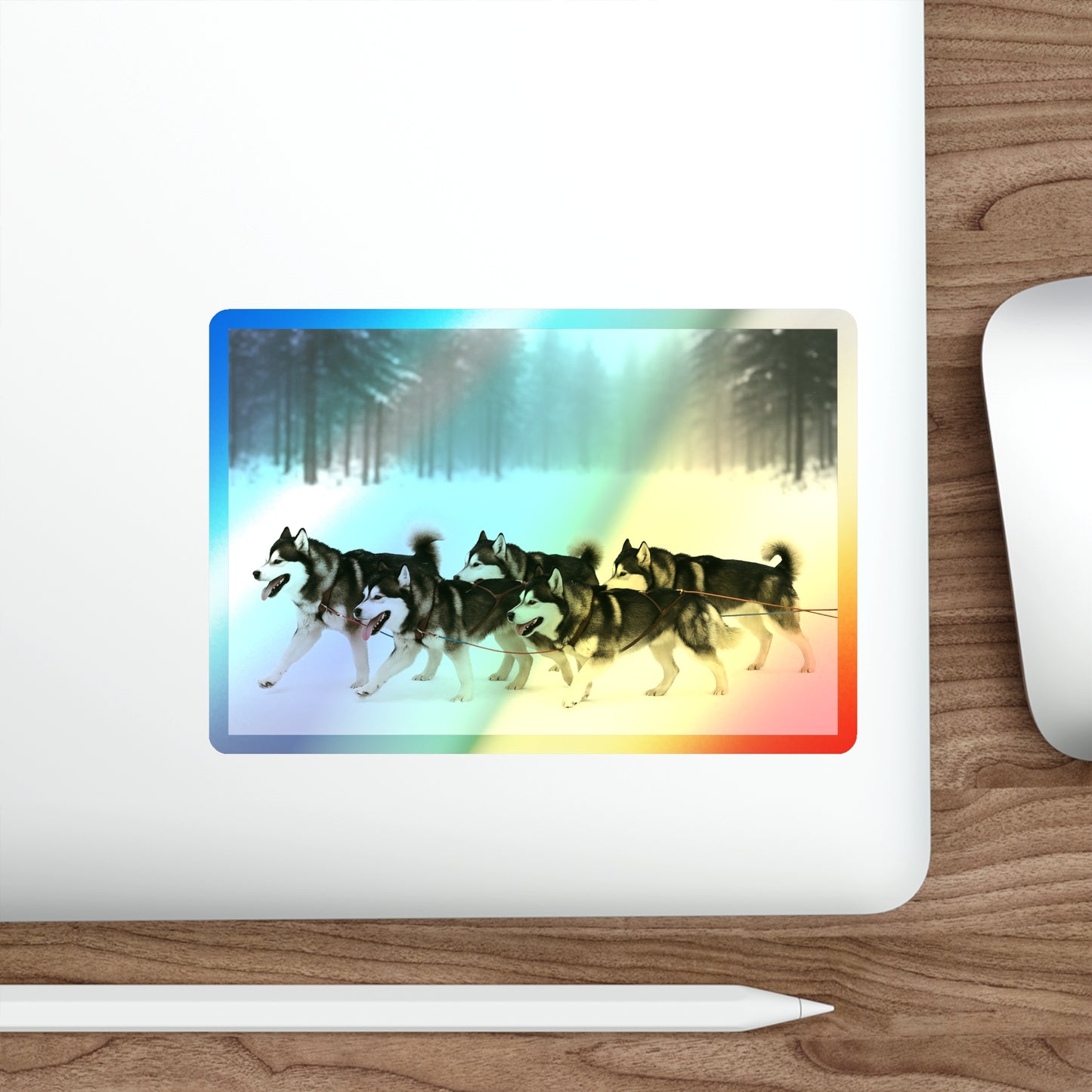 Mush On Holographic Sticker