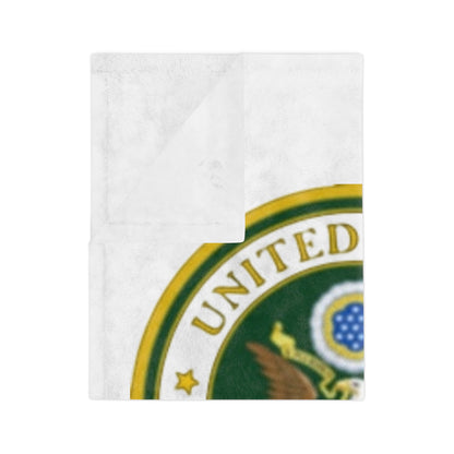US Army Velveteen Microfiber Blanket