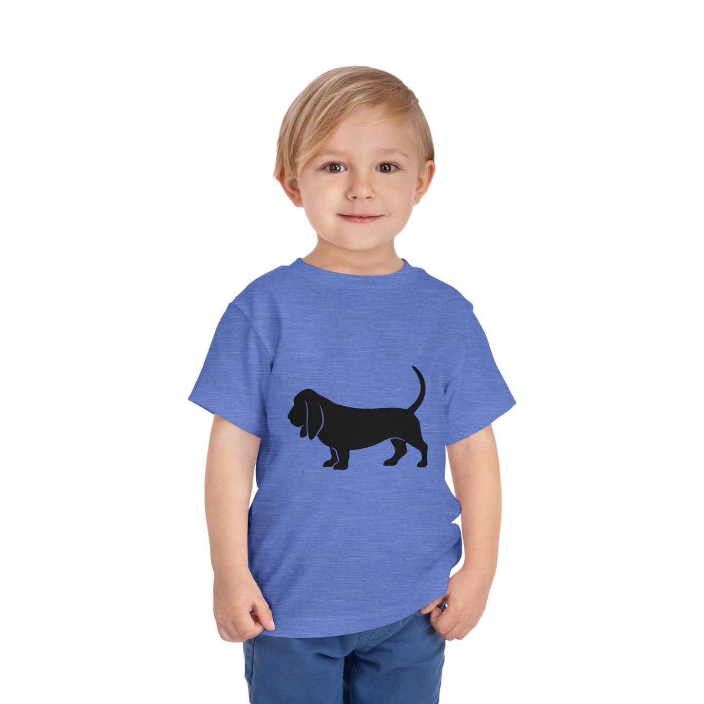 Basset Hound Toddler Unisex Short Sleeve Crewneck Tee
