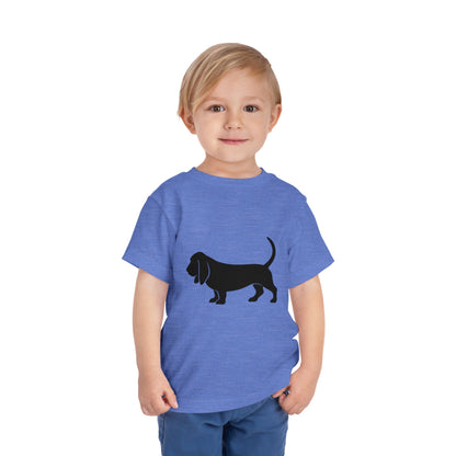 Basset Hound Toddler Unisex Short Sleeve Crewneck Tee