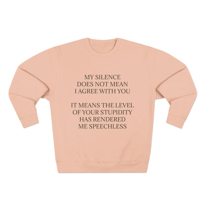 Speechless Unisex Crewneck Sweatshirt
