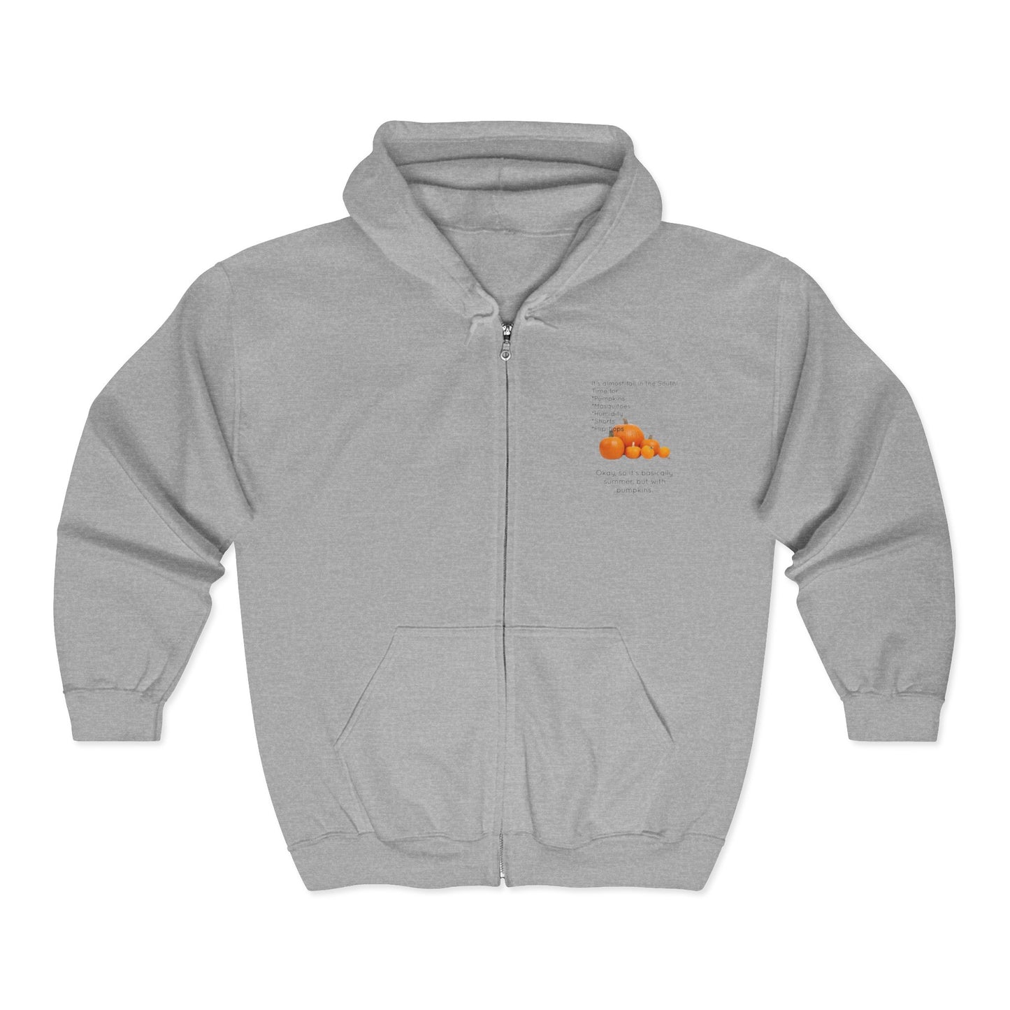 Fall In The South Unisex Full Zip Hoodie