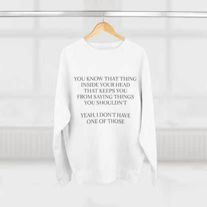 No Filter Unisex Crewneck Sweatshirt