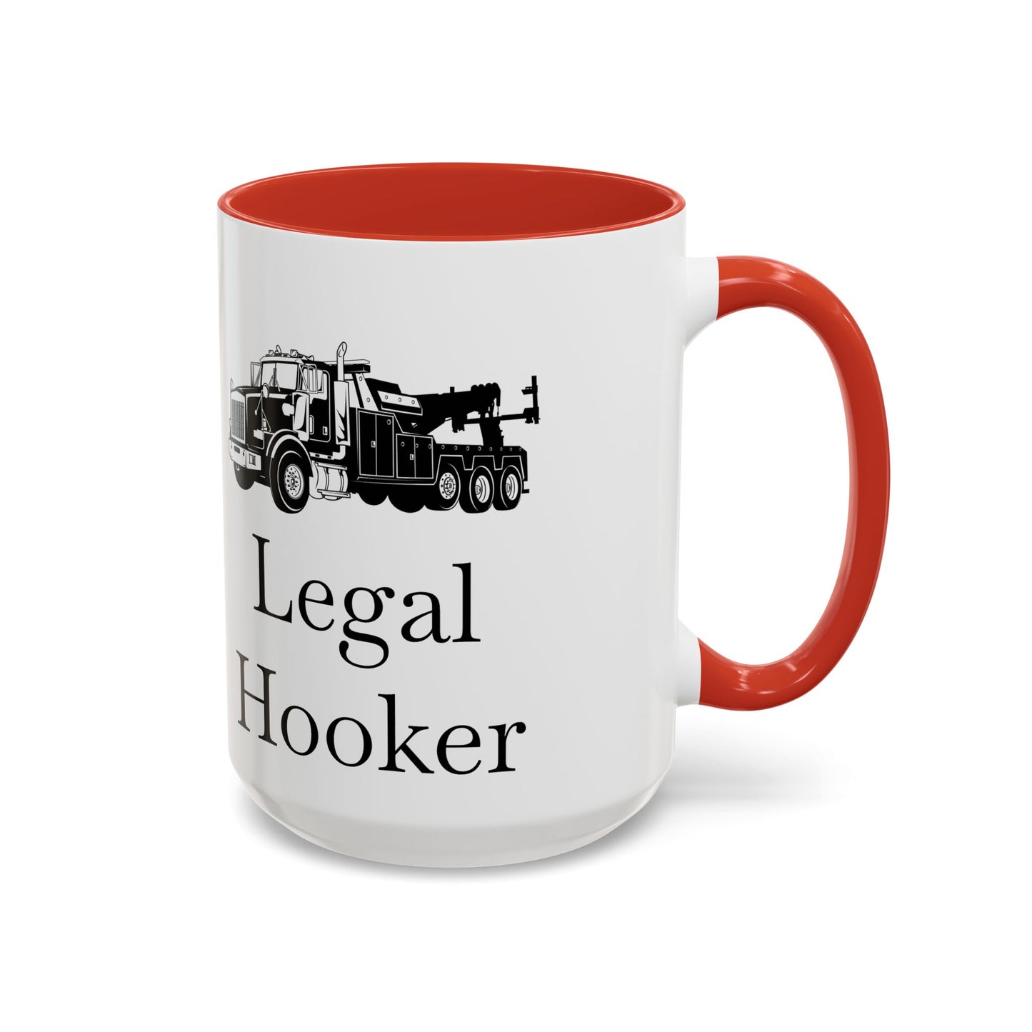 Legal H**ker Heavy Tow Truck 2-Tone Coffee Mug