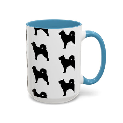 Malamute Silhouette 2-Tone Coffee Mug